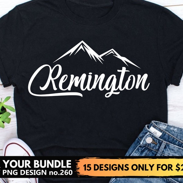 Remington Svg Files For Cricut, Nature, Mountains Svg Png