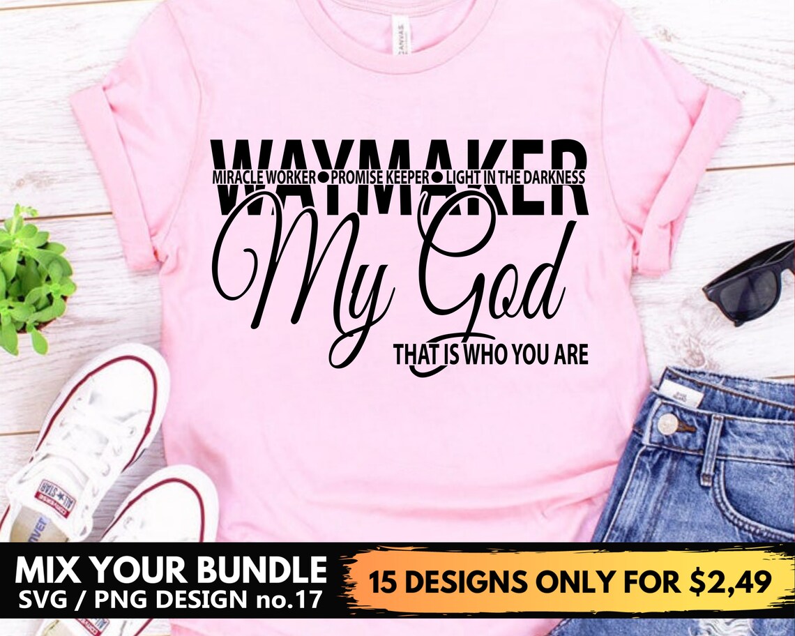 Download Waymaker Shirt Design Svg Png File Miracle Worker Svg ...