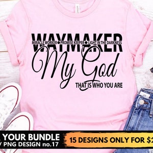 Download Waymaker Shirt Design Svg Png File Miracle Worker Svg Bundle | Etsy