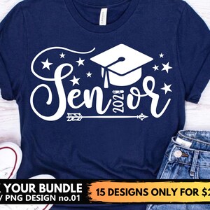 Senior 2021 Svg Png Files Graduation Hat