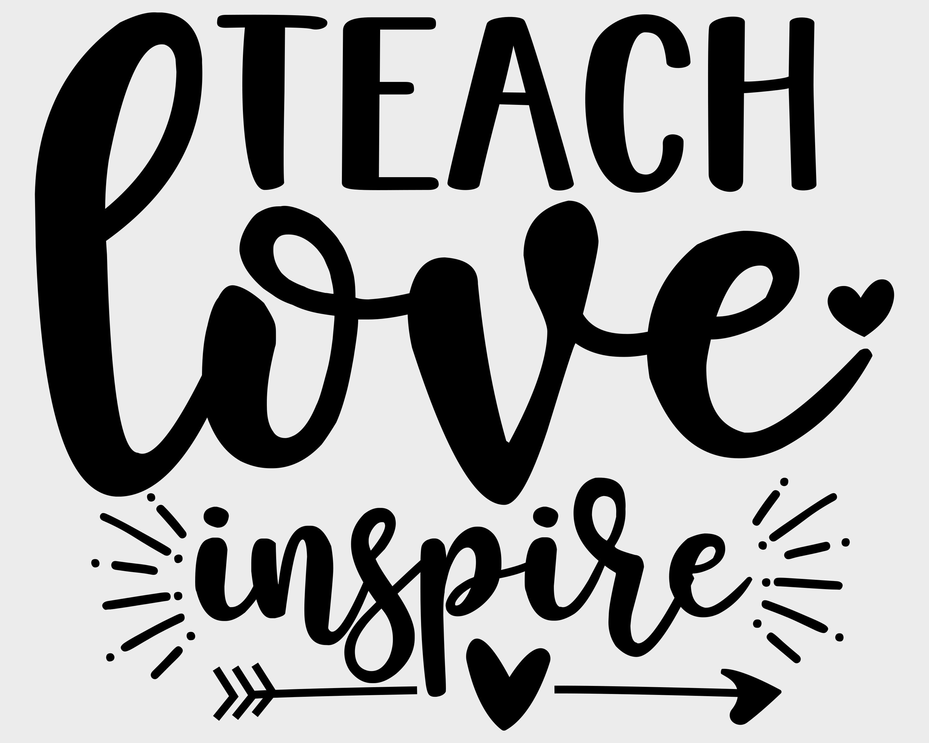 Teach Love Inspire Svg Files For Cricut Teacher Shirt Svg Png Etsy