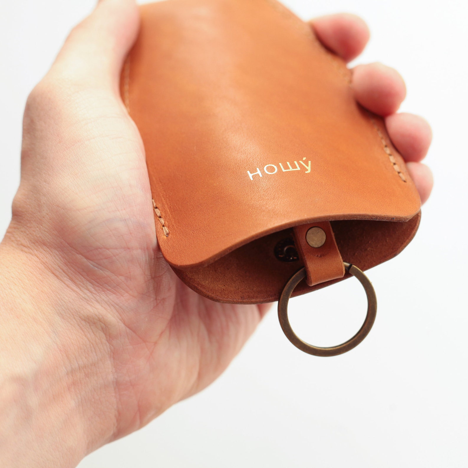 Leather bell key case personalized key case Etsy