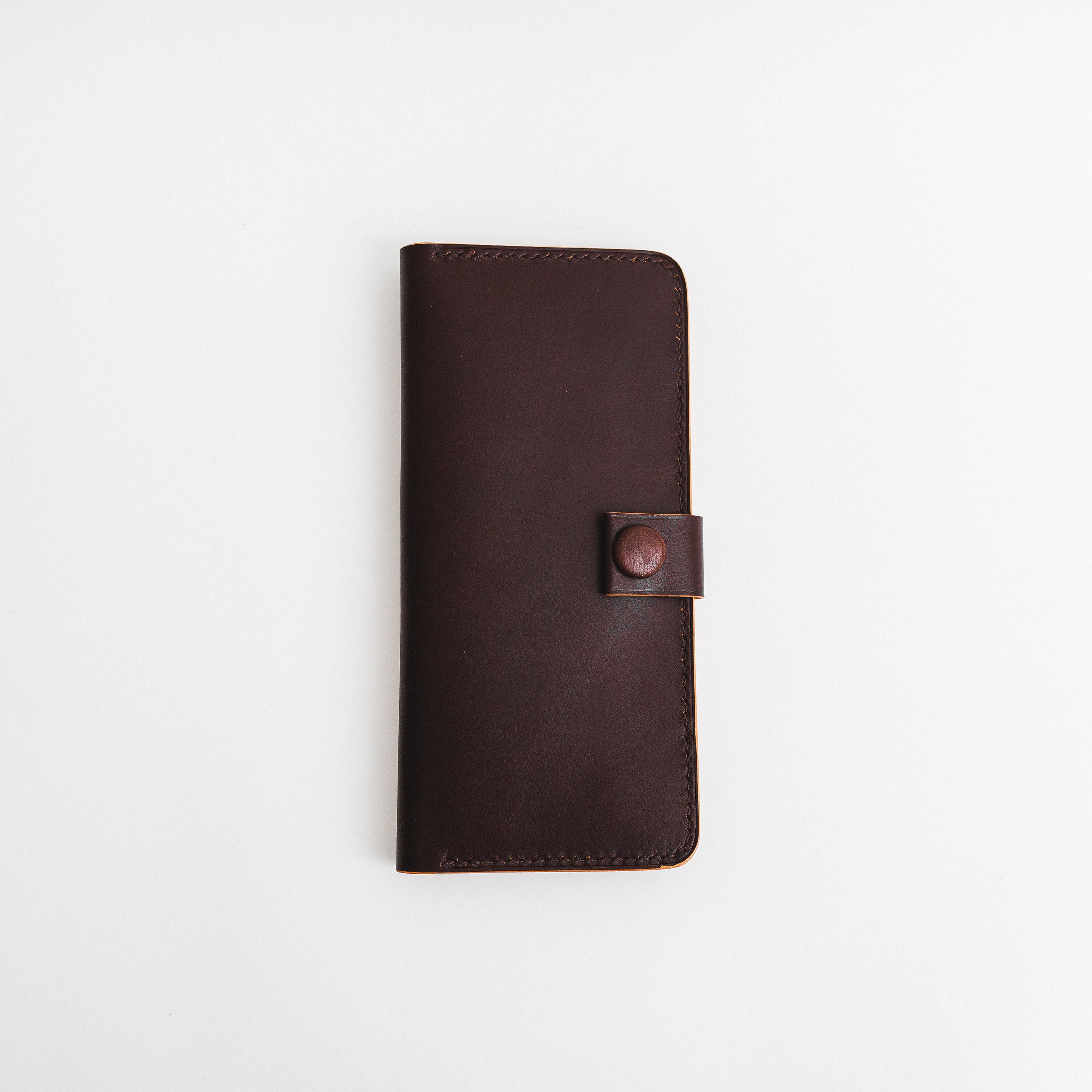 Personalized leather longer wallet with zipped pocket Etsy