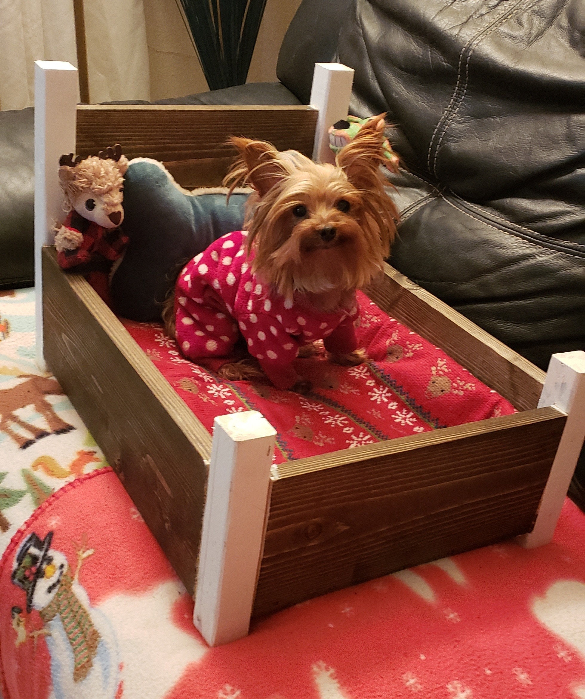 Fur Baby Dog Bed Yorkie Bed Rustic Farmhouse Dog Bed Small Dog | Etsy