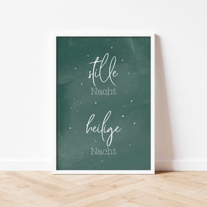 Gift for the living room, lettering poster as a minimalist Christmas decoration in country house style, perfect for the mantel