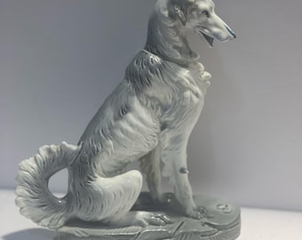 Vintage Germany Borzoi Wolfhound Greyhound Dogs Figurine - Broken Piece