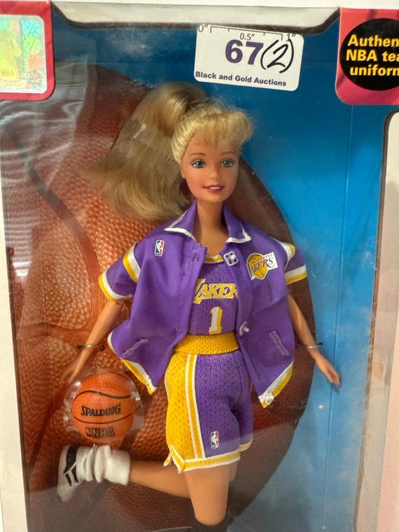 NBA Barbie LA Lakers Los Angeles Mattel Barbie Doll 20704 Vintage