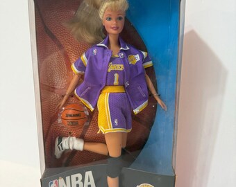 NBA Barbie LA Lakers Los Angeles Mattel Barbie Doll 20704 Vintage