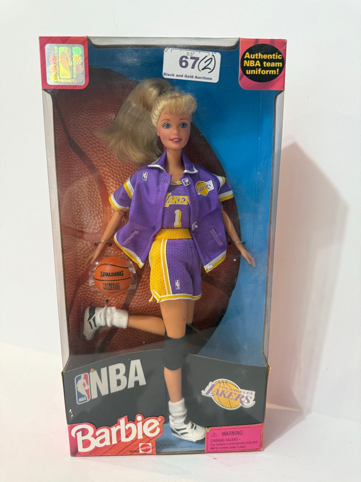 NBA Barbie LA Lakers Los Angeles Mattel Barbie Doll 20704 Vintage