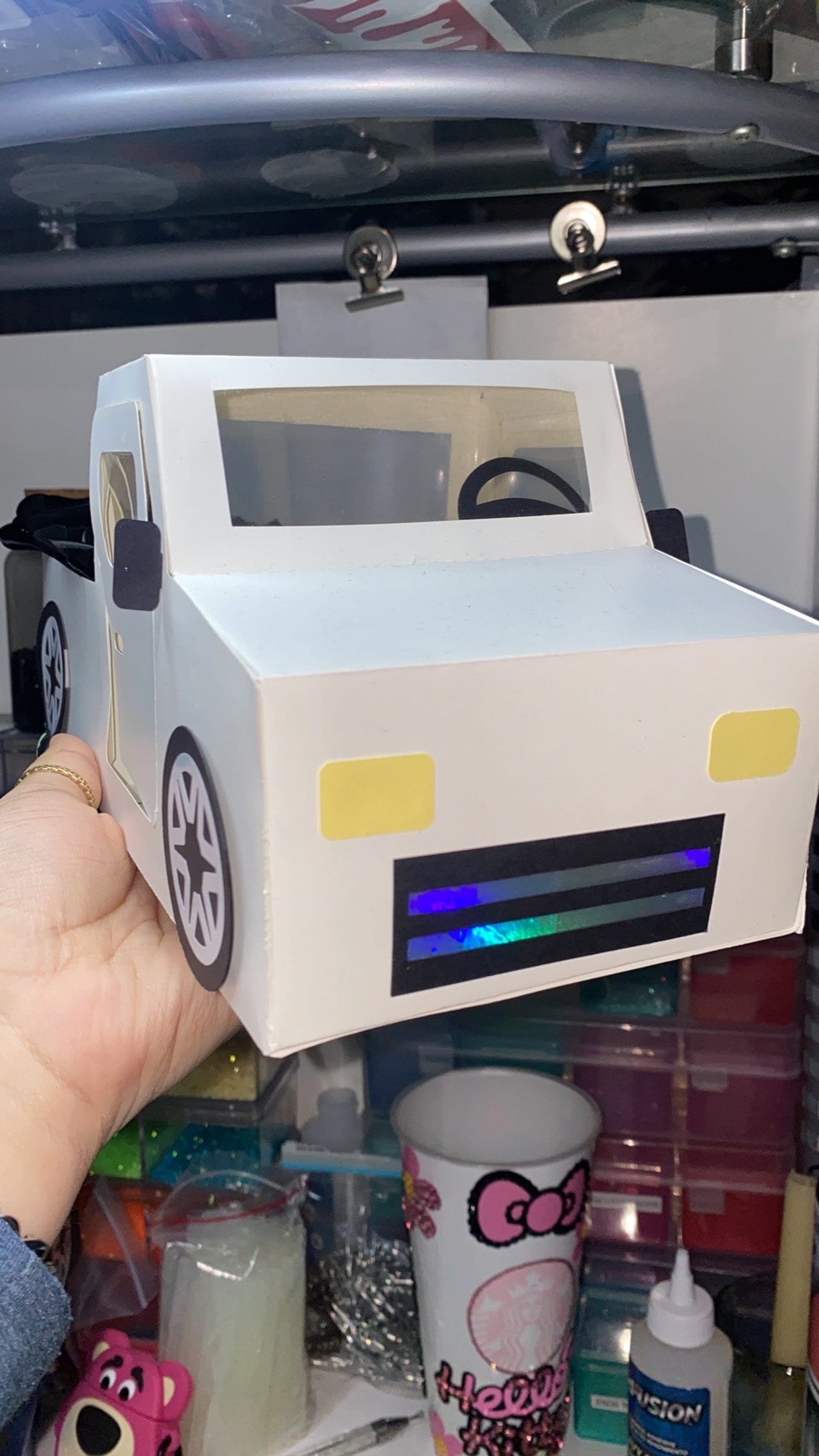 3D Paper Truck/ Paper Truck Cut Out / DIY Valentines Day Paper Truck