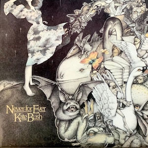 Vintage Kate Bush - Never For Ever /Rock  Vinyl Record/Electronic Vinyl/Vintage 80’s Vinyl/Old Record