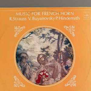 Vintage Music For French Horn R.Strauss V.Buyanovsky P.Hindemith Vinyl Record/Vintage 80’s Vinyl/ Old Records/Classical Music/