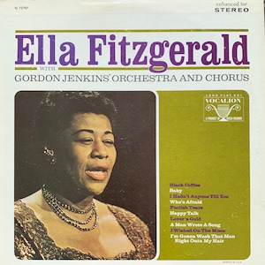 Vintage Ella Fitzgerald - With Gordon Jenkins&#39; Orchestra And Chorus /Decca Records/VG+/ Jazz LP/