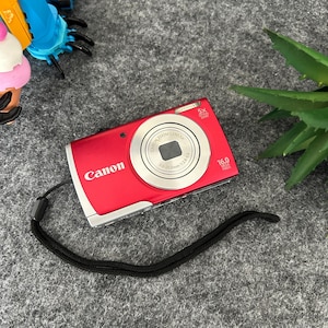 Red Canon PowerShot A2500 16.0 MP Digital Camera With Battery Charger - Tested & Working! Excellent Condition