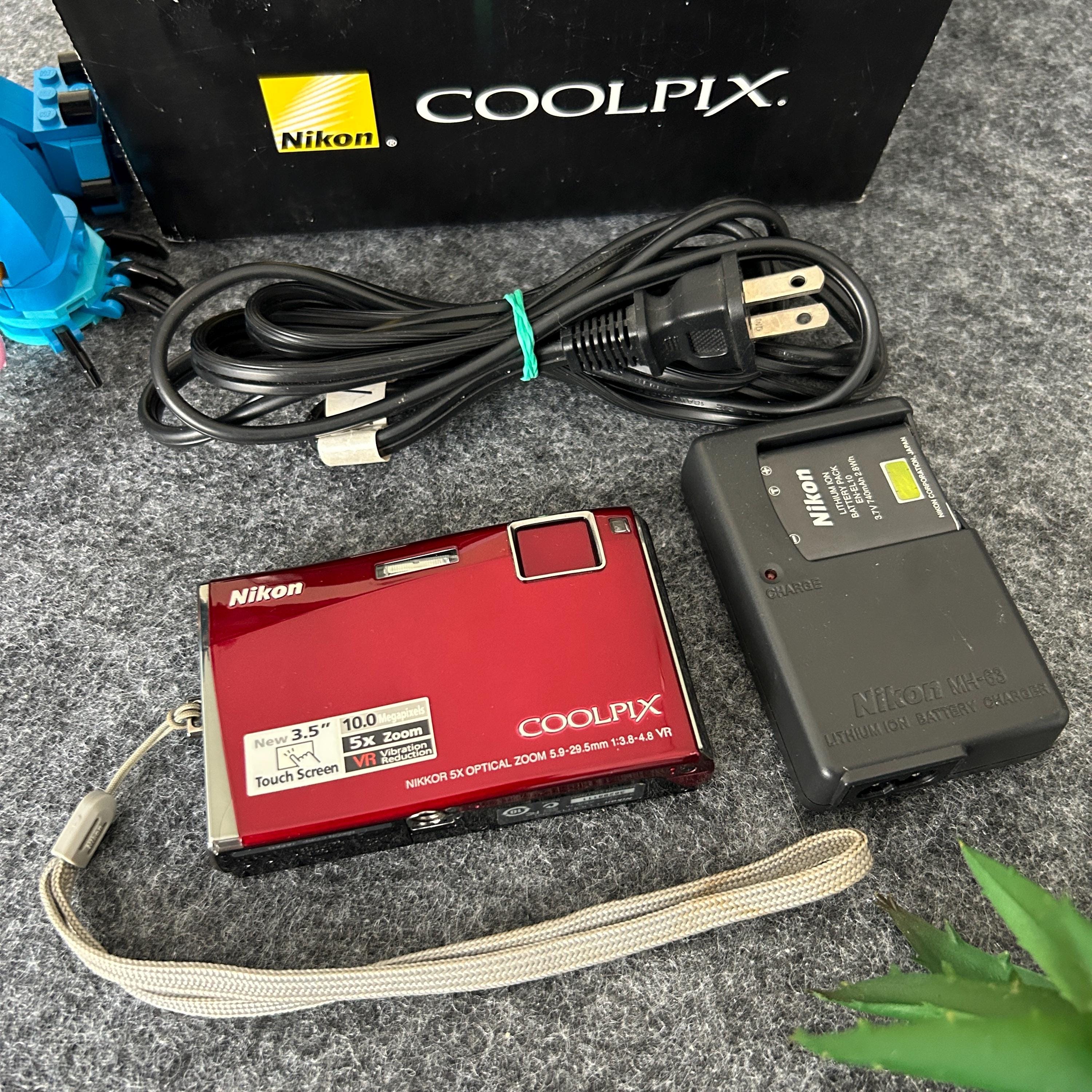 Red Nikon Coolpix S60/ Tested & Working - Etsy