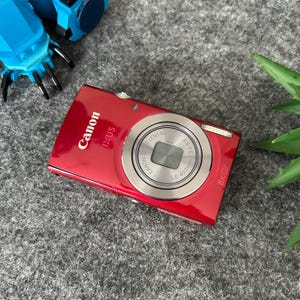 Rare Red Canon IXUS 160  Digital Camera With Battery Charger - Tested & Working!