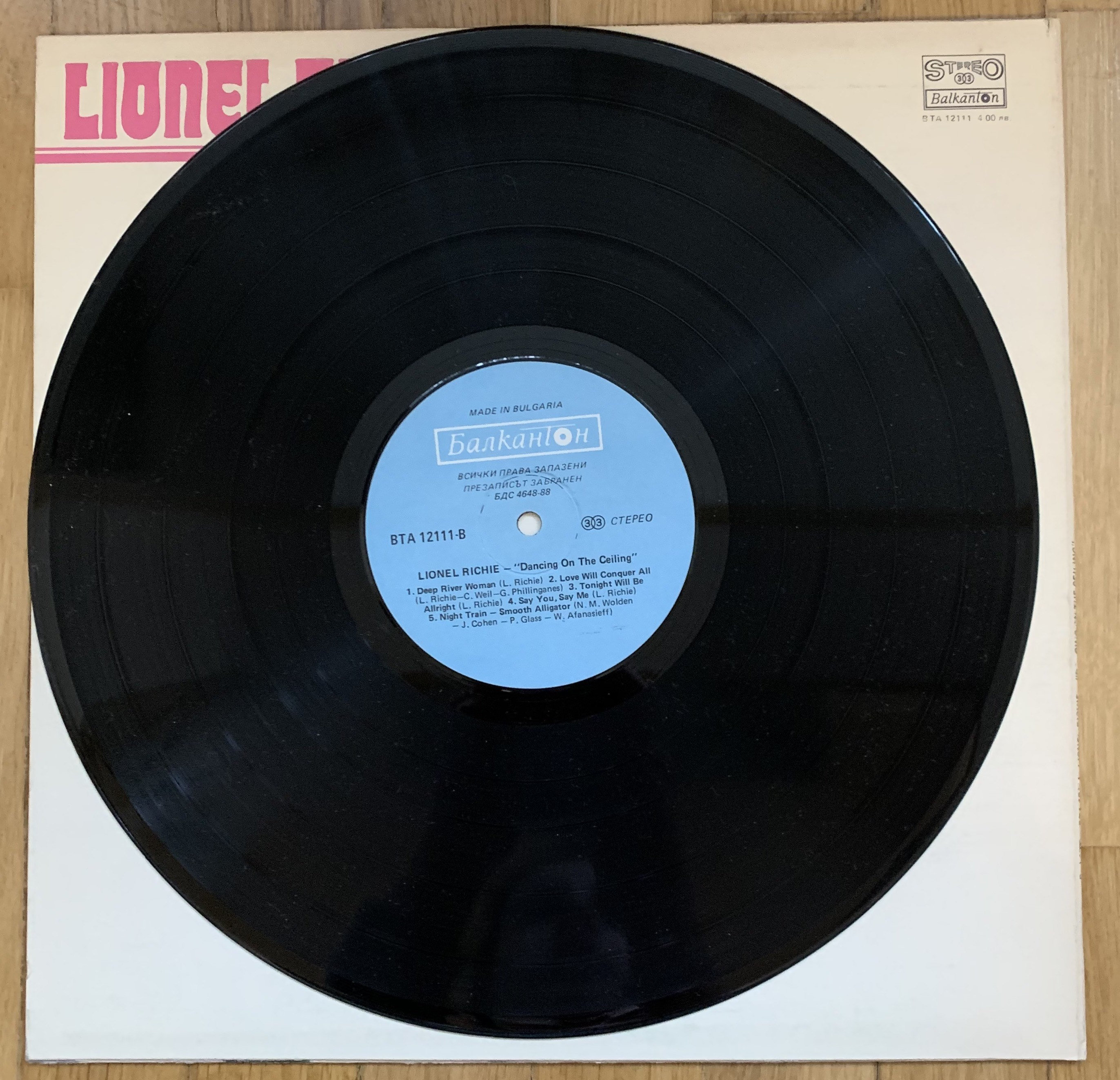 LIONEL RICHIE Dancing On The Ceiling Vinyl Record/ Funk Soul