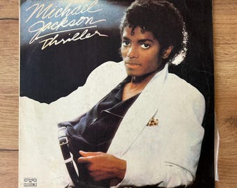 Original 1982 Michael Jackson Thriller Epic Records Vintage US