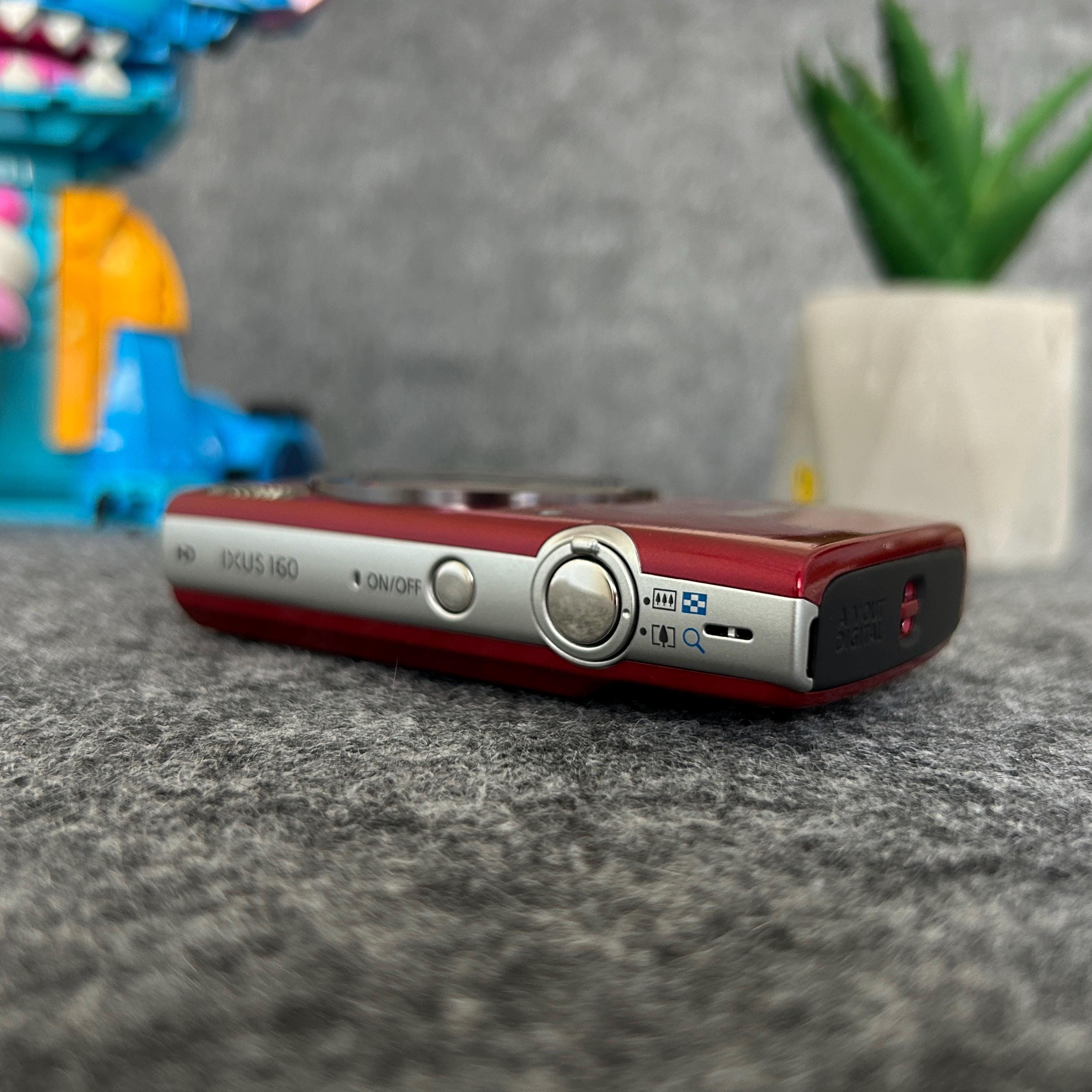Rare Red Canon IXUS 160 Digital Camera With Battery Charger 