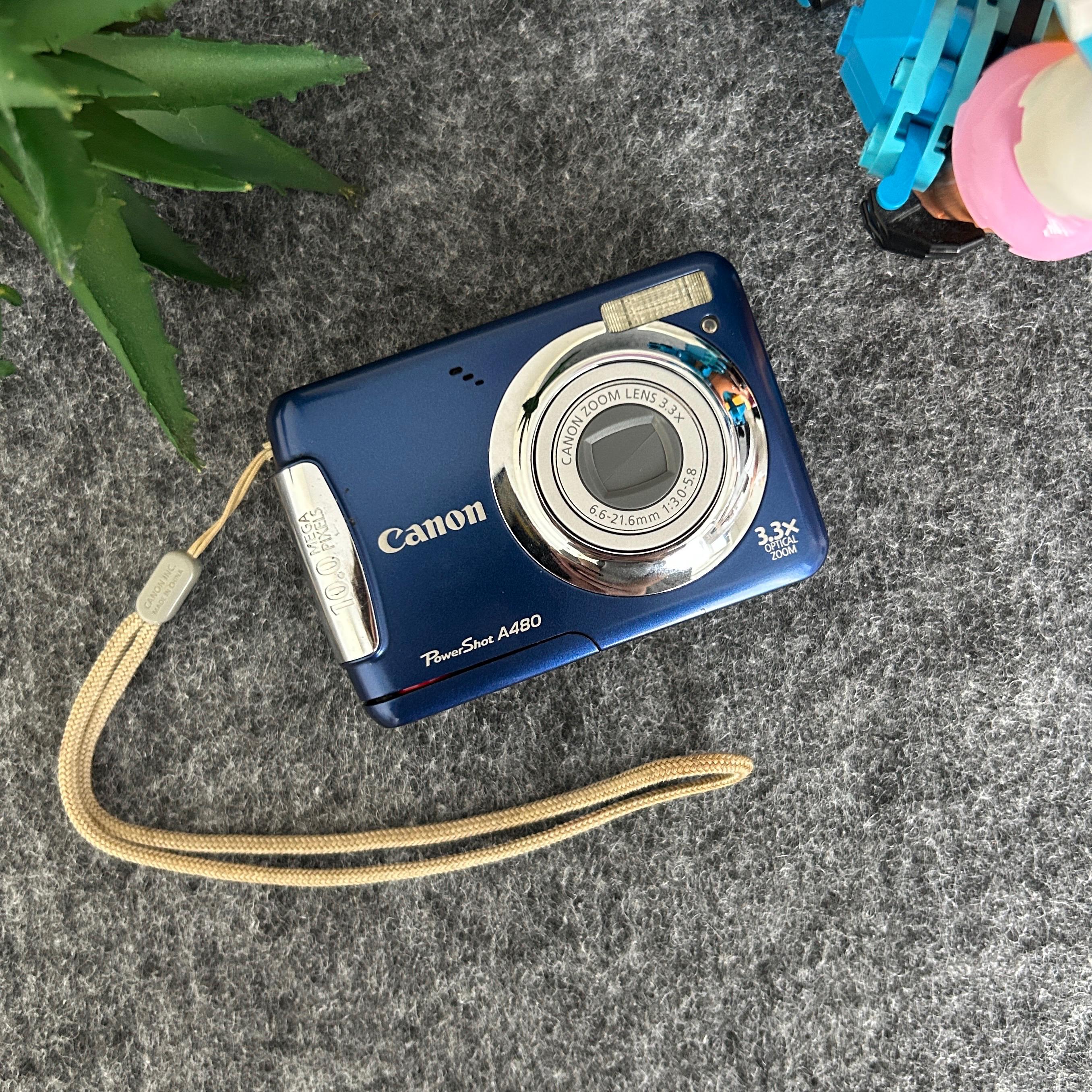 Blue Digital Camera Canon Powershot A480 Compact Digital Blue Digital Camera Canon Powershot A480 Compact Digital