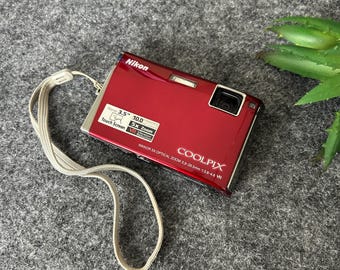 Nikon Coolpix S60 roja/ Probada y funcionando