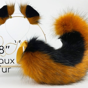 Herdershond staart en oor set Shiba Inu hond oor en staart set hondenstaart dier cosplay petplay puppy oor en staart set puppy staart halloween