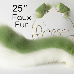 Husky dog ear and tail set puppy ear and tail set animal cosplay puppy play petplay dog ear and dog tail set puppy tail and ear cosplay set