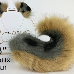 Shepherd dog tail and ear set Shiba Inu dog ear and tail set dog tail animal cosplay petplay puppy ear and tail set puppy tail halloween
