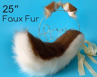 Shepherd dog tail and ear set Shiba Inu dog ear and tail set dog tail animal cosplay petplay puppy ear and tail set puppy tail and ear set