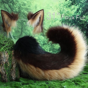 Husky dog ear and tail set puppy ear and tail set animal cosplay puppy play petplay dog ear and dog tail set puppy tail and ear kemonomimi