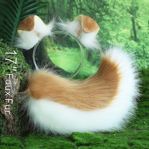 Shepherd dog tail and ear set Shiba Inu dog ear and tail set dog tail animal cosplay petplay puppy ear and tail set puppy tail kemonomimi
