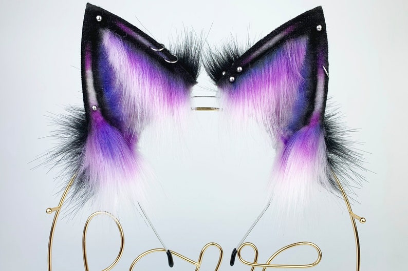 Fox Ear and Tail Set Faux Fur Ear Wolf Tail and Ear Set Anime Etsy