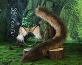 Somali cat ears and tail lynx cat tail and ears kemonomimi kitten tail and ear kitten therian anime cosplay jungle cat ears and tail furry