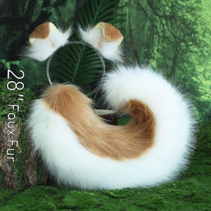 Ensemble queue et oreilles de chien de berger Shiba Inu ensemble oreilles et queue de chien queue de chien cosplay animal petplay ensemble oreilles et queue de chiot chiot fille kemonomimi