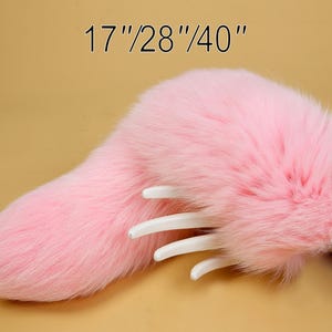 Real fox fur fox tail cosplay wolf tail cat tail kitten tail petplay tail kittenplay tail anime cosplay tail furry tail soft animal tail