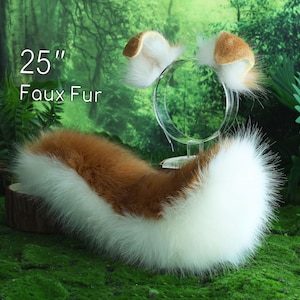 Shepherd dog tail and ear set Shiba Inu dog ear and tail set dog tail animal cosplay petplay puppy ear and tail dog kemonomimi puppy play