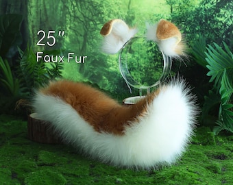 Hond staart en oor set Shiba Inu hond oor en staart set hond staart dier cosplay petplay puppy oor en staart hond kemonomimi puppy spelen