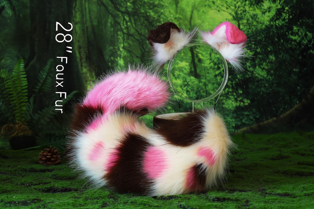 Faux Fur Calico Shepherd Dog Tail and Ear Splicing Shiba Inu Dog Ear and Tail Anime Cosplay Therian Puppy Ear and Tail Dog Kemonomimi Puppy - Etsy