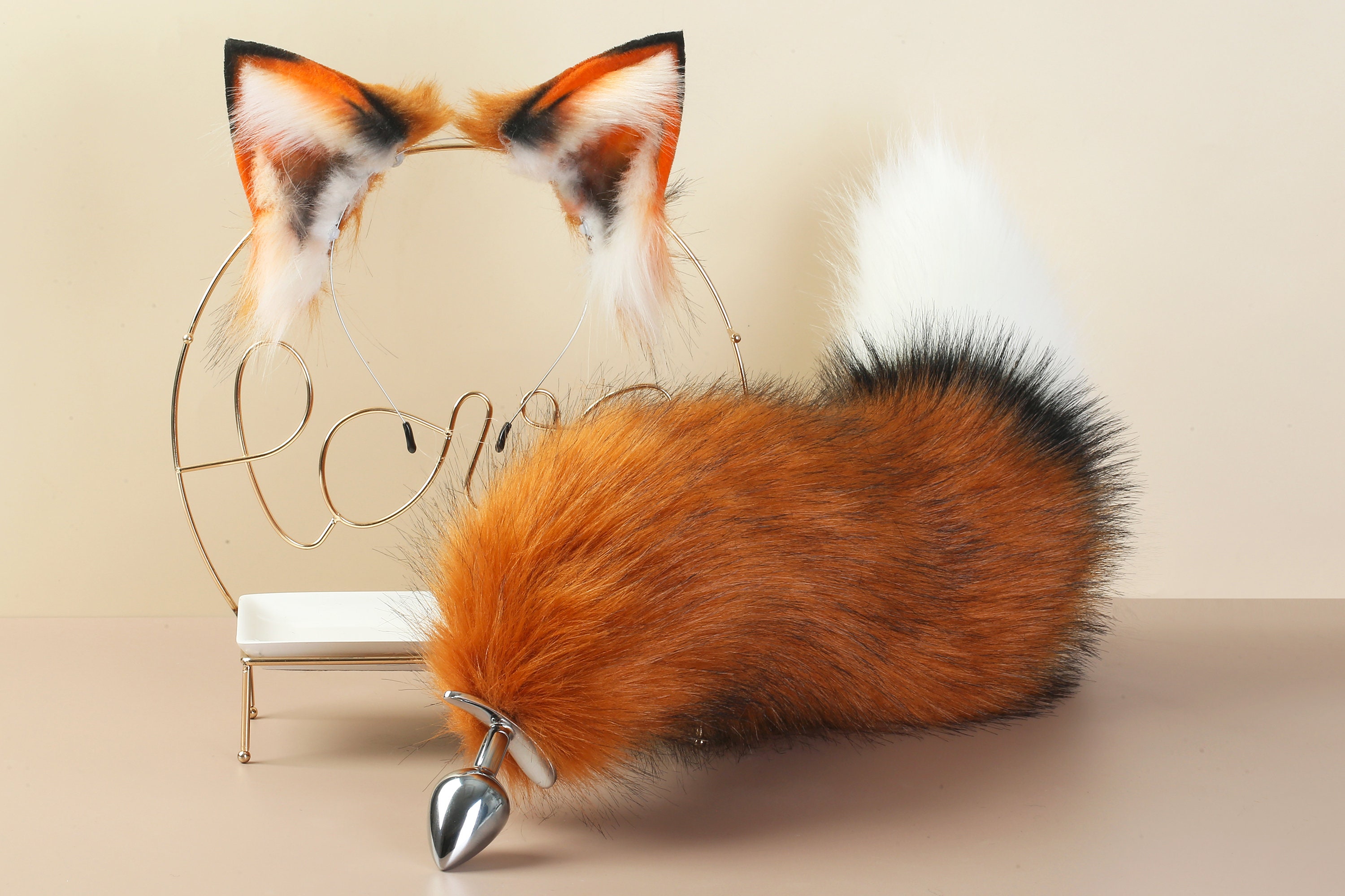 Red Fox Ear and Tail Set Wolf Ear and Tail Set Cat Ear and Etsy