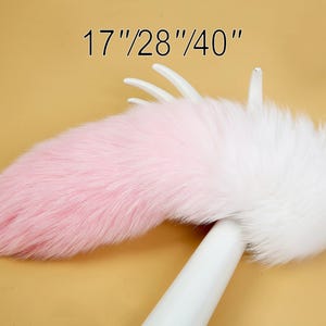 real silver fox tail cosplay fox fur wolf tail cat tail kitten tail petplay tail kittenplay tail anime cosplay tail furry tail soft tail