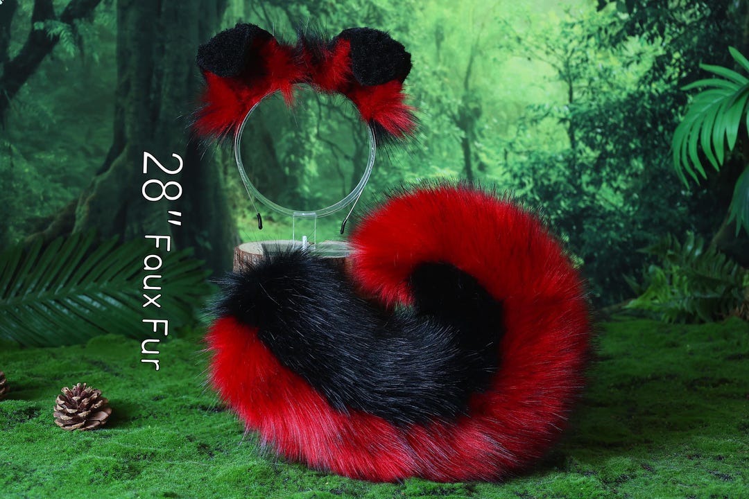 Black Red Shepherd Dog Tail and Ear Set Shiba Inu Dog Ear and Tail Animal Cosplay Petplay Puppy Ear and Tail Set Kemonomimi Puppy Therian - Etsy Canada