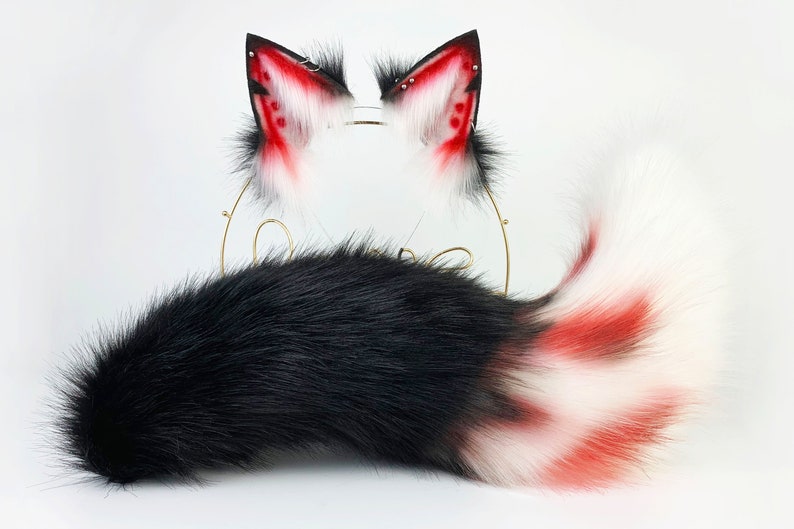 Wolf Ear and Tail Set Realistic Faux Fur Fox Ear and Tail Set Etsy