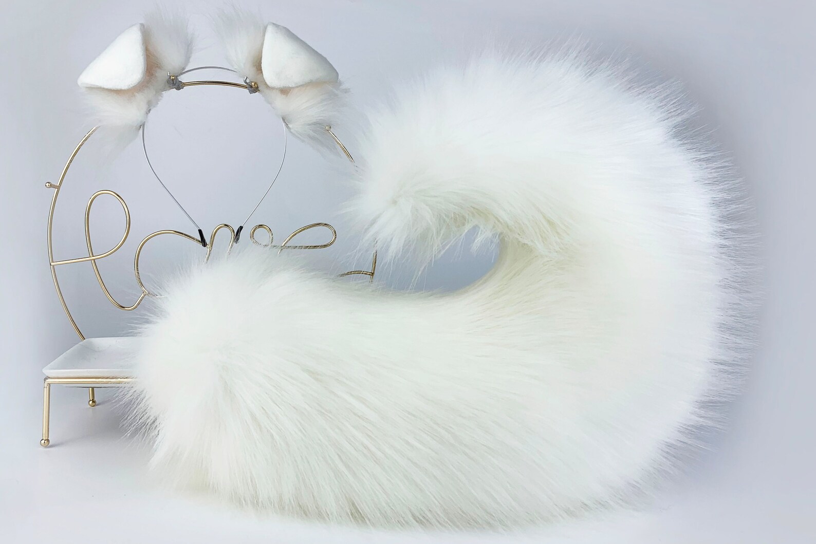 White Dog Ear and Tail Set Puppy Ear and Tail Plug Set Animal Etsy Canada