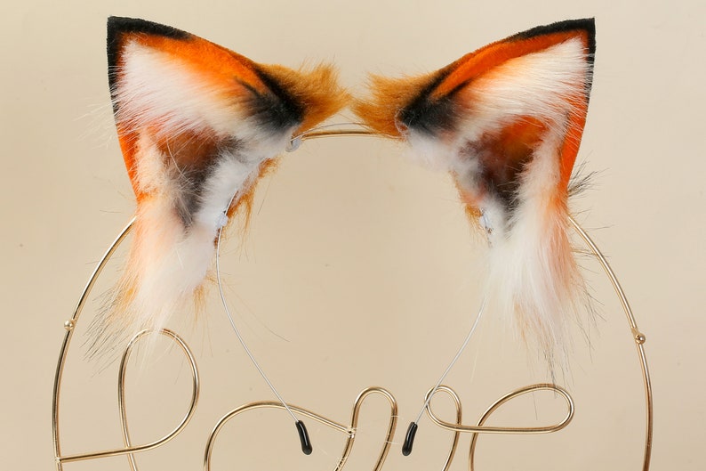 Red Fox Ear and Tail Set Wolf Ear and Tail Set Cat Ear and Etsy