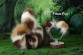 Brown calico Shepherd dog tail and ear faux fur Splicing Shiba Inu dog ear and tail anime cosplay therian puppy ear and tail dog kemonomimi