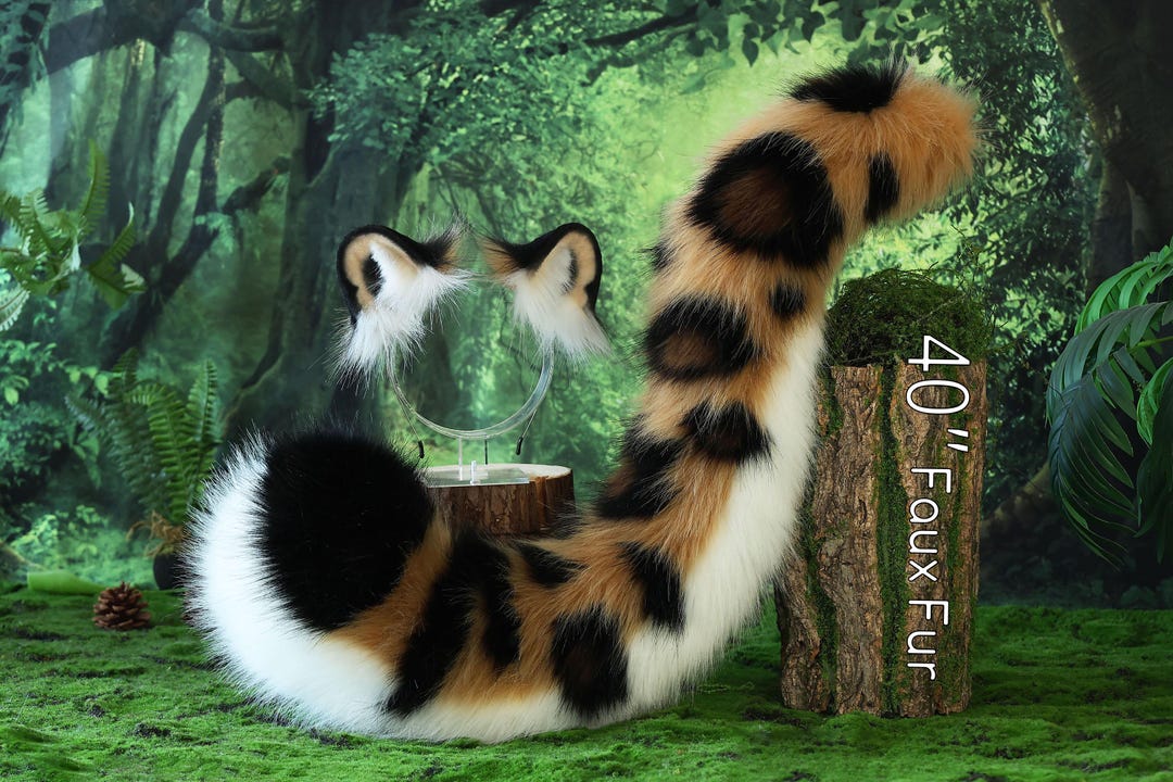 Realistic Faux Fur Snow Leopard Ear and Tail Set Role Play Snow Leopard Cosplay Leopard Ear and Tail Kemonomimi Halloween Gift - Etsy