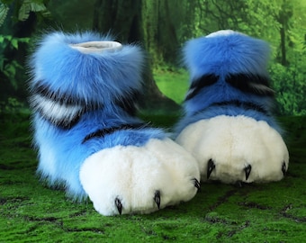 Derpy Tiger Cosplay Feet Paws Fursuit Feetpaws Derpy Tiger Fursuit