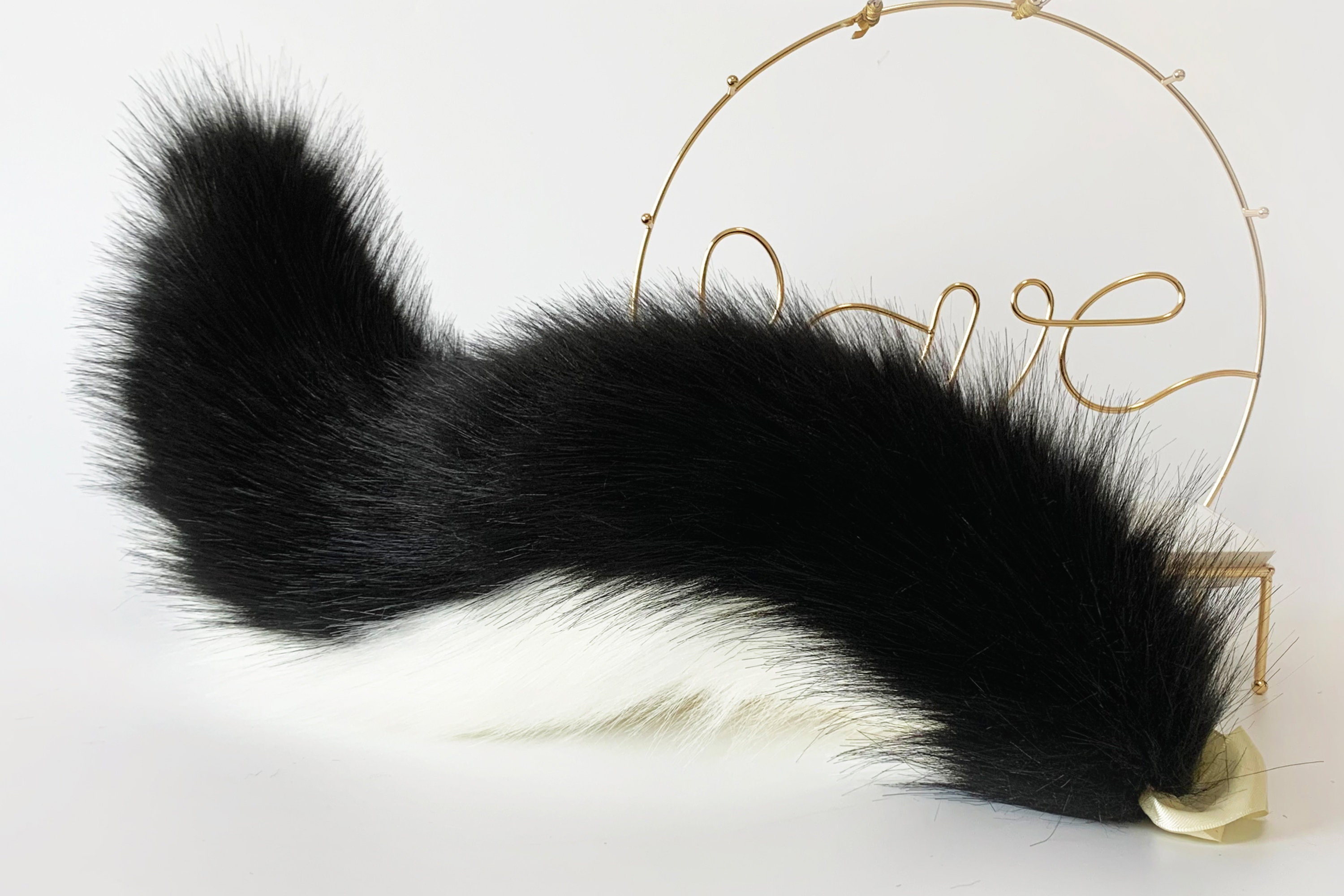 Katzenohren Und Schwanz Set - Plüsch Cosplay Kostüm Für Halloween