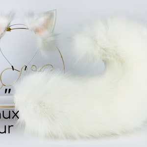 Husky hond oor en staart set puppy oor en staart set dieren cosplay puppy spelen petplay hond oor en staart set puppy staart en oor cosplay set