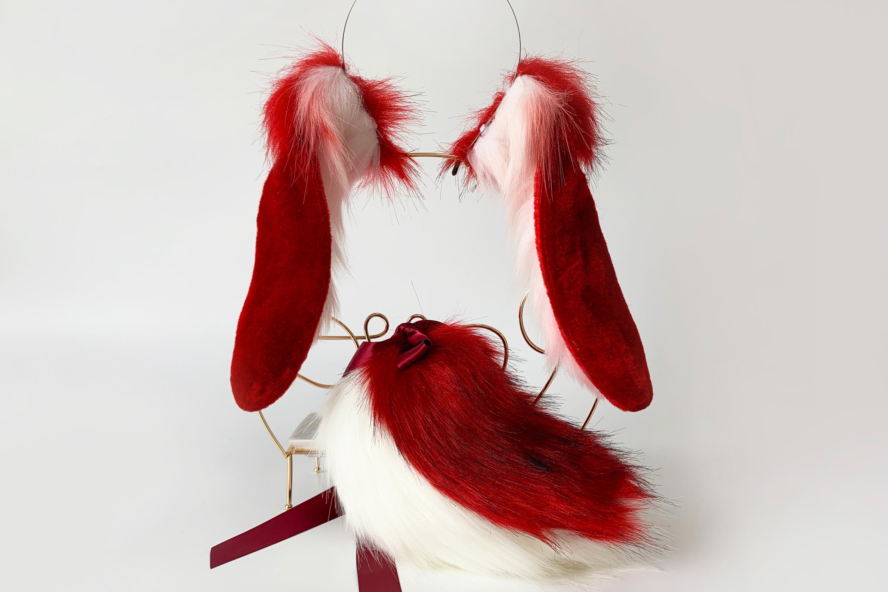 Lop bunny ear cosplay bunny petplay ear and tail set realista Etsy